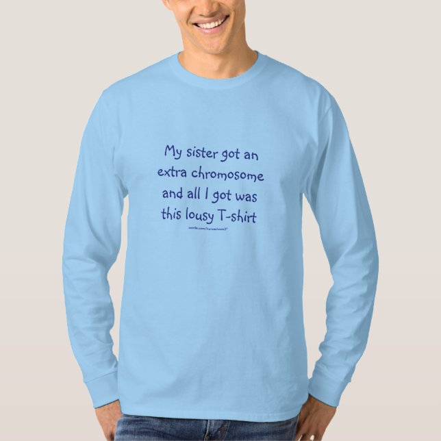 Síndrome de Down - camiseta divertida (Anverso)