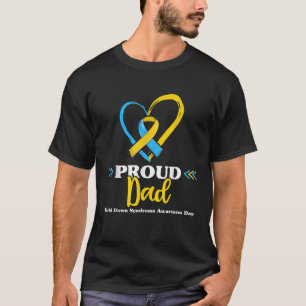 Síndrome de Down Orgulloso Papá Camisetas de Conci