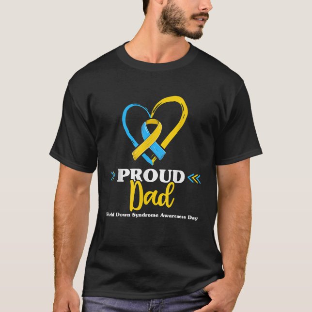 Síndrome de Down Orgulloso Papá Camisetas de Conci (Anverso)