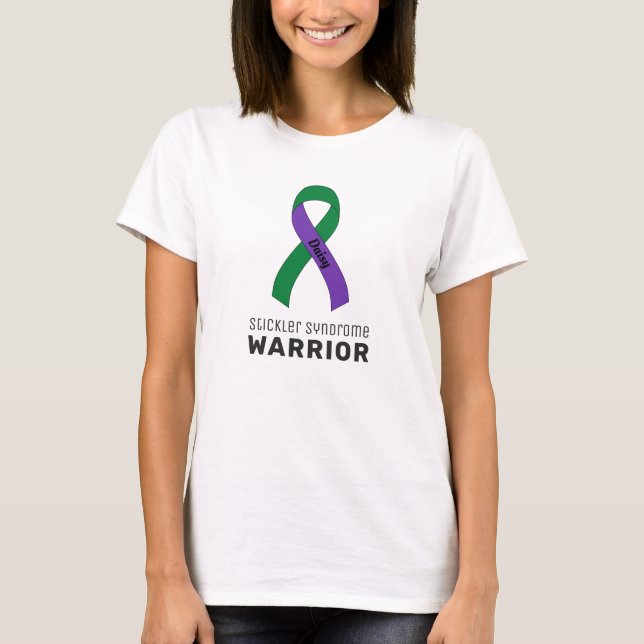Síndrome de Stickler Cinta Camiseta Blanca (Anverso)