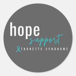 síndrome de tourette. apoyo de esperanza. Etiqueta