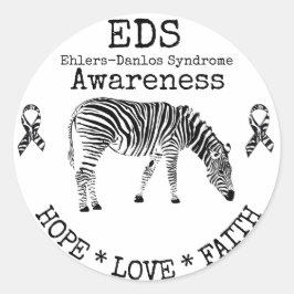 Síndrome de Zebra Ehlers-Danlos Pegatina EDS