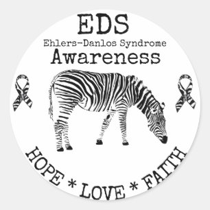 Síndrome de Zebra Ehlers-Danlos Pegatina EDS