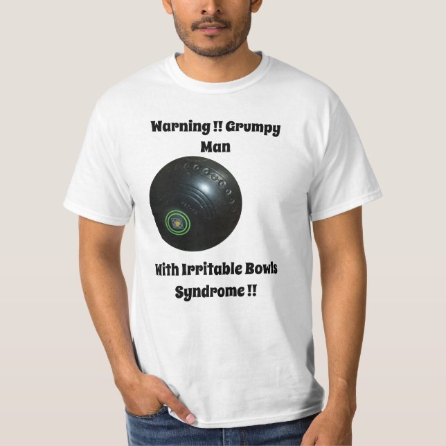 Síndrome del bowling en césped divertido, camiseta (Anverso)
