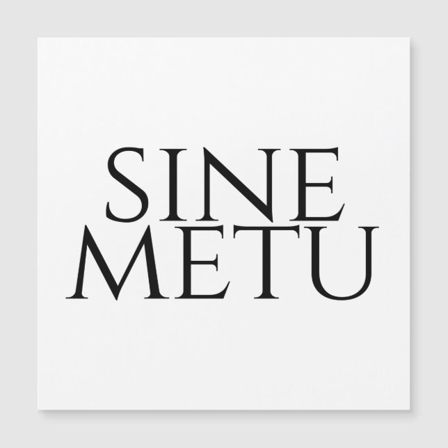 Sine Metu - Sin Miedo (Anverso)