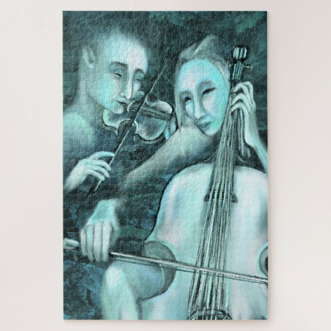Sinfonía de amor - Duet - Rompecabezas de pintura  (Vertical)