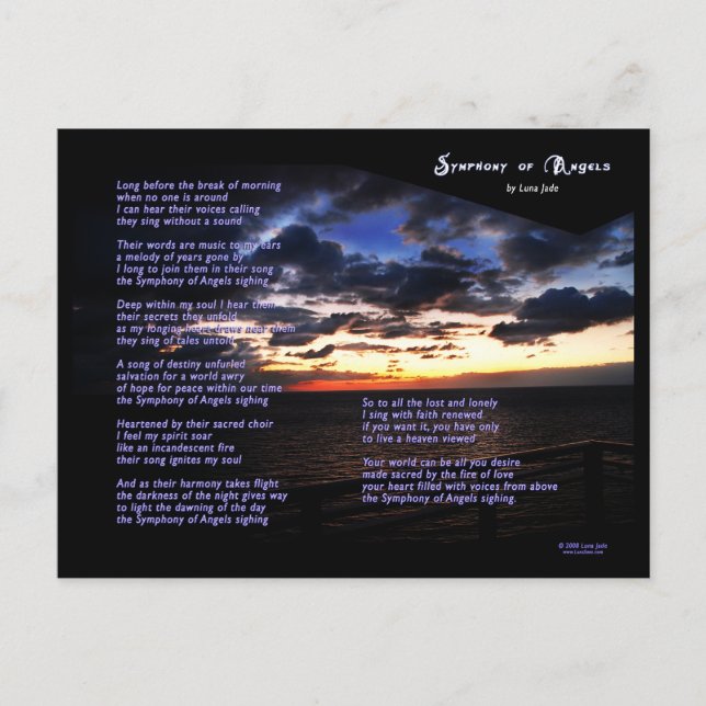 Sinfonía de la postal de los ángeles (Anverso)