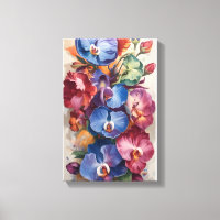 Sinfonía orquídea: arte floral vibrante en un colo