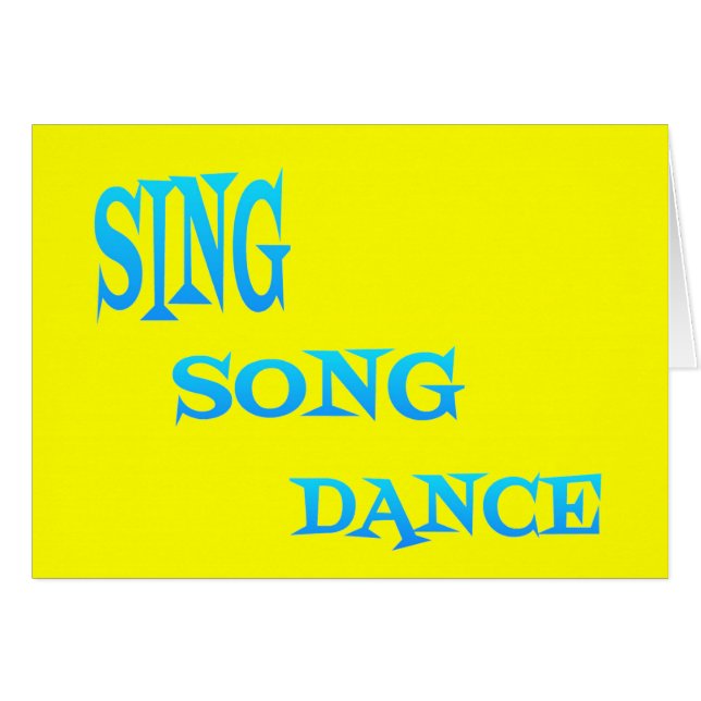Sing Song Dance Art (Anverso (Horizontal))