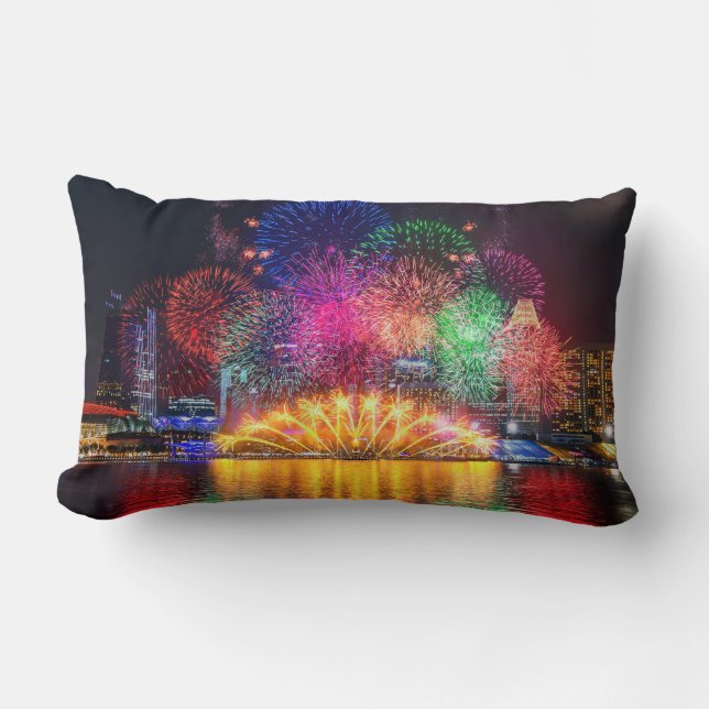 Singapur Fuegos artificiales lanzan almohadas (Anverso)