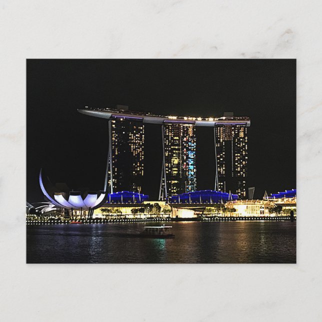 Singapur Marina Bay Sands #1 postal (Anverso)
