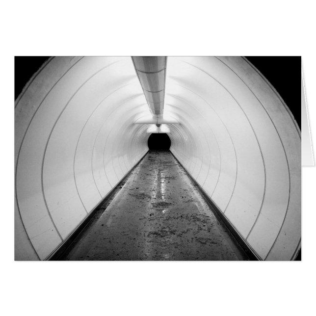 Singapur. Un túnel peatonal iluminado en (Anverso (Horizontal))