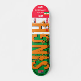 SINGH JMT INDIA 7 3/4" cubierta para skateboard