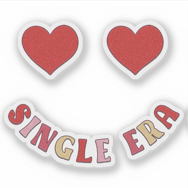 Single Era Smiling Hearts - Pegatina de San Valent (Anverso)