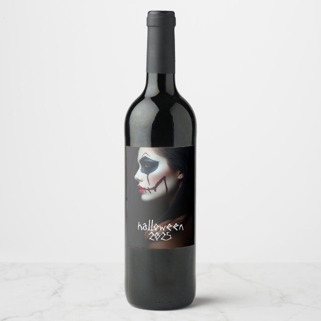 Sinister - Etiqueta de vino de Halloween por STUDI (Anverso)