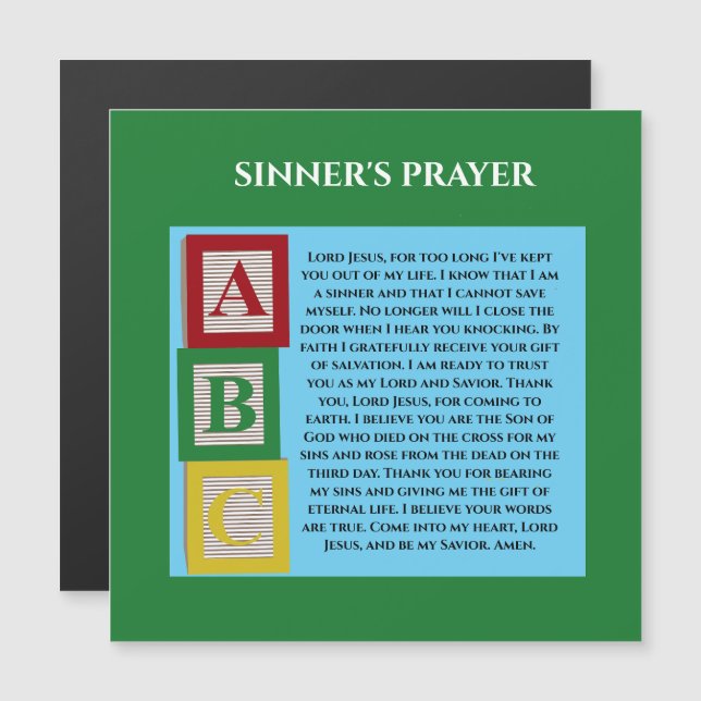 SINNERS PRAYER (Anverso/Reverso)