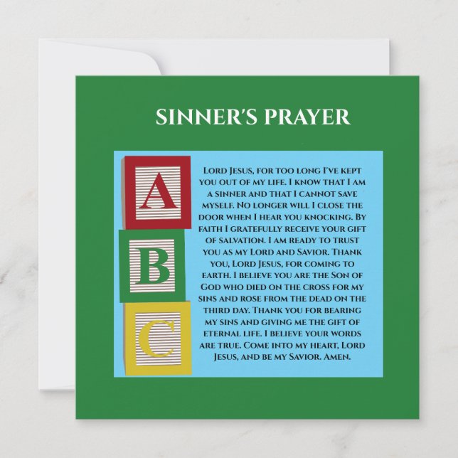 SINNERS PRAYER (Anverso)