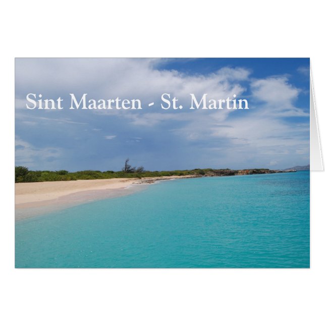 Sint Maarten - Escenario de la playa de St. Martin (Anverso (Horizontal))