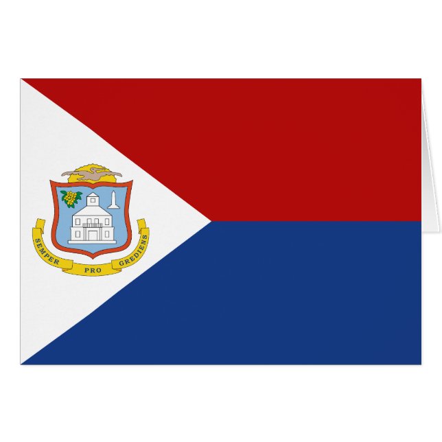Sint Maarten Flag (Anverso (Horizontal))