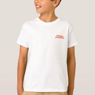 Sintiendo la graciosa camiseta de verano de tiburo