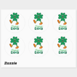 Sintiéndose afortunados Pegatinas de Shamrock