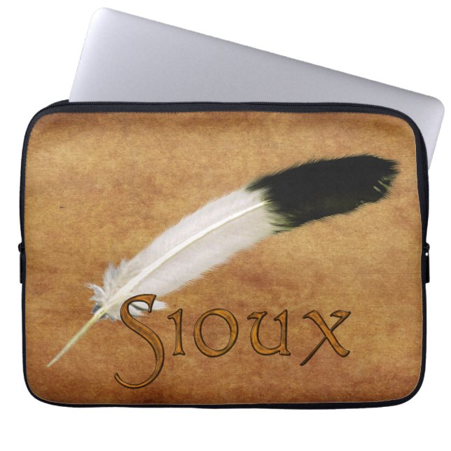 SIOUX Nativo Estadounidense Funda para Portátil Fe (Frente)