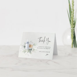 Sip n Ver Recién nacido plegado Gracias Tarjeta Az