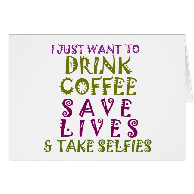 Sip, Save, Smile: Café, bondad y selfies (Anverso (Horizontal))