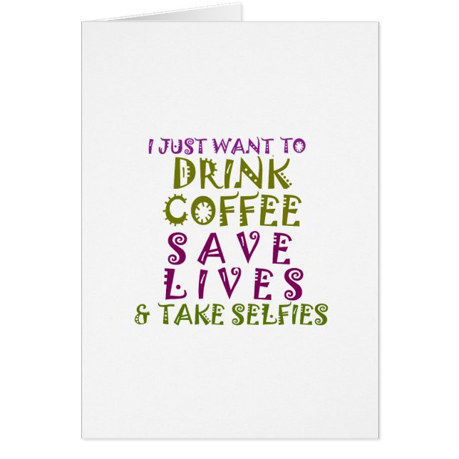 Sip, Save, Smile: Café, bondad y selfies (Frente)