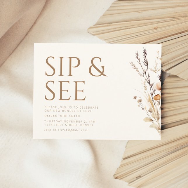Sip y ver Invitación de Baby Shower (Subido por el creador)