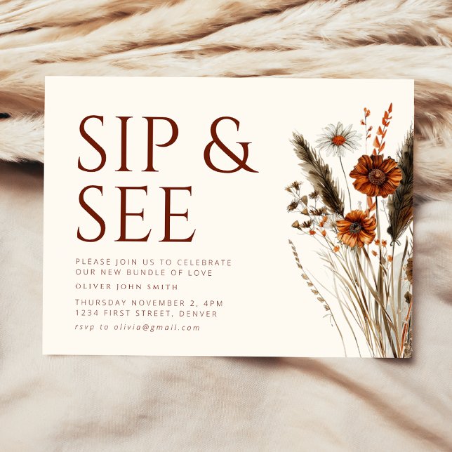 Sip y ver Invitación de Baby Shower (Subido por el creador)