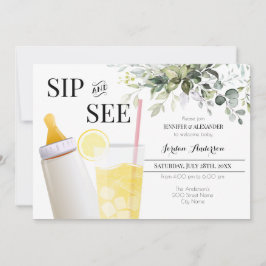 Sip y ver la invitación de bienvenida al bebé de l