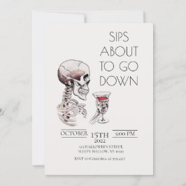 Sips A Punto De Bajar Invitación A Halloween Para 