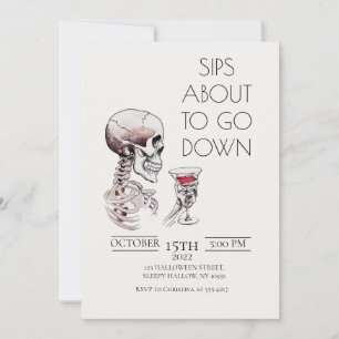 Sips A Punto De Bajar Invitación A Halloween Para