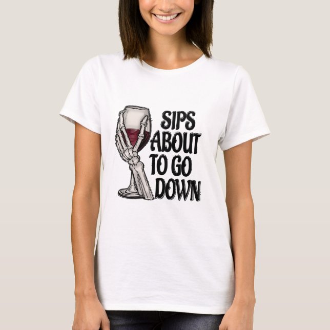 Sips a punto de bajar la camiseta (Anverso)