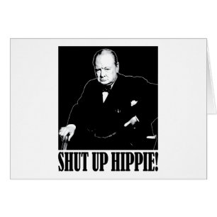 ¡Sir Winston Churchill dice encierrado al Hippie!