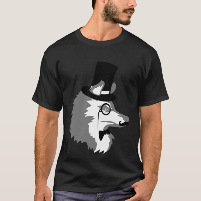 Sir Wolf Gentlemen Top Hat Monocle Glasses Rich Mi (Anverso)