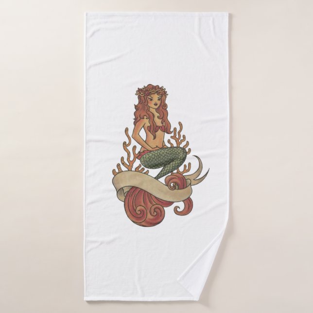 sirena (Toalla de baño)