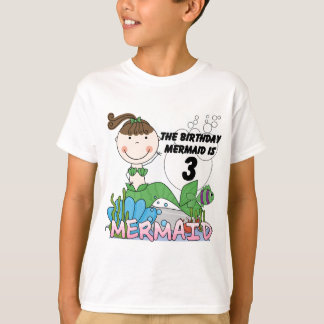 Sirena 3 camisetas de cumpleaños y regalos