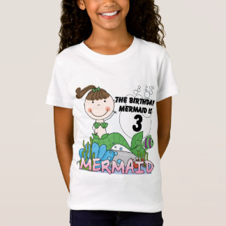 Sirena 3 camisetas de cumpleaños y regalos
