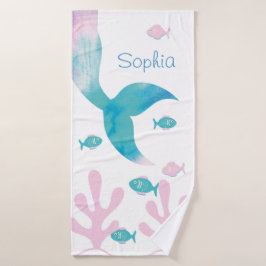 Sirena Bajo el Mar Rosa Azul Pastel Chicas Adolesc