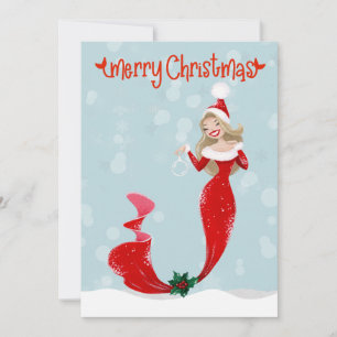 Sirena Burbujas Navidad Fiesta