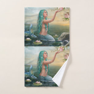 sirena cabelluda verde