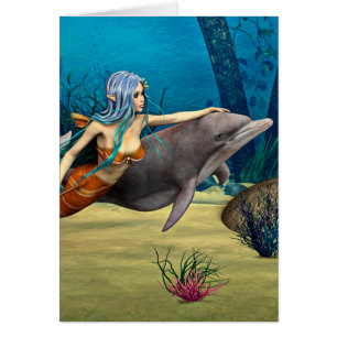 Sirena con delfín