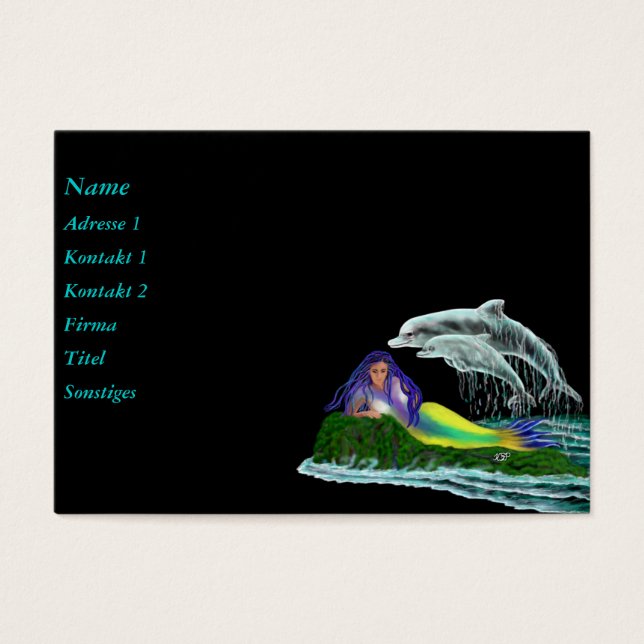 Sirena con delfines (Frente)