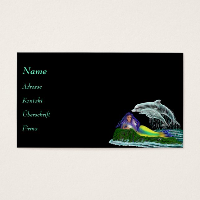 Sirena con delfines (Frente)