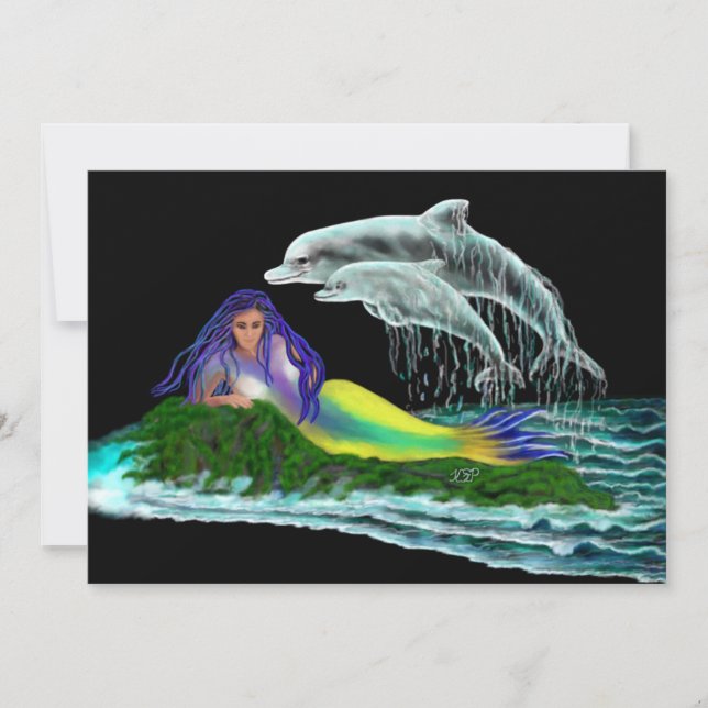 Sirena con delfines (Anverso)