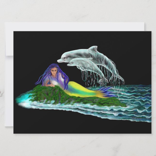 Sirena con delfines (Anverso)