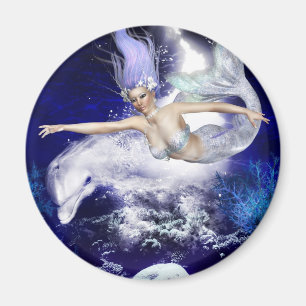 Sirena con el imán del delfín