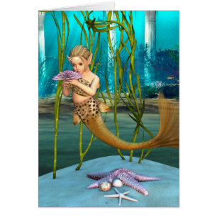 Sirena con Flor de Anémona